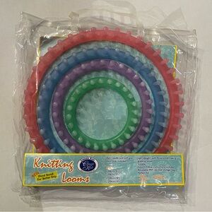 🧶Classic Knit, Knitting Looms, 4 Piece Set, Multicolor, Instructions Included